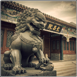 看門(mén)銅獅子