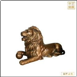銅獅子小區(qū)門(mén)口擺件鑄造價(jià)格
